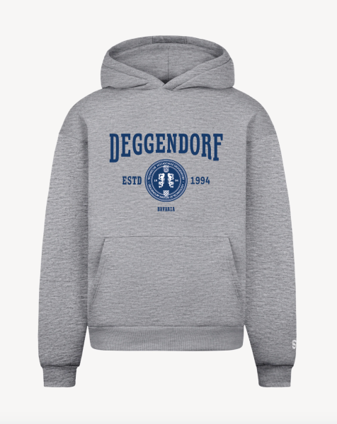 Hoodie "DEGGENDORF" unisex in gray