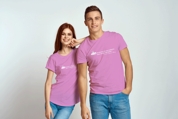 Fanshirt Pudding mit Gabel essen, Unisex