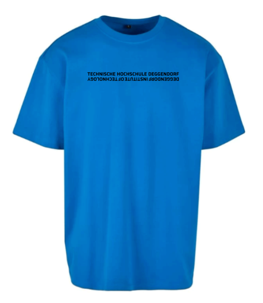 Oversized Shirt "THDDIT" in Blue