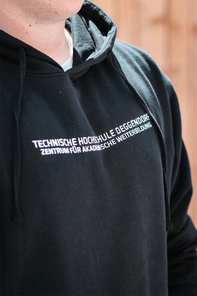 Hoodie "Zentrum für akademische Weiterbildung" in Schwarz, Unisex