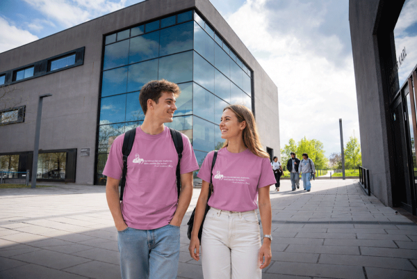 Fanshirt Pudding mit Gabel essen, Unisex, pink orchid