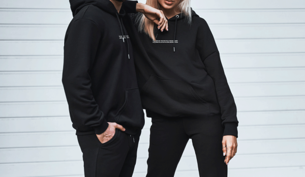 Hoodie "THD | DIT" Unisex, schwarz